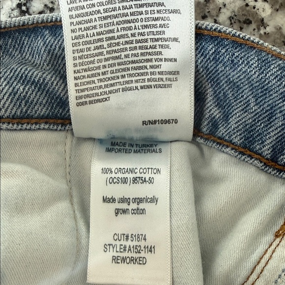 Agolde Reworked 90's Jeans Paperbag High Waisted Belted Revival Sz 27 - Picture 7 of 15